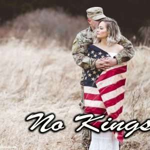 Soldier hugging wife