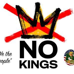 No Kings 4th event sign